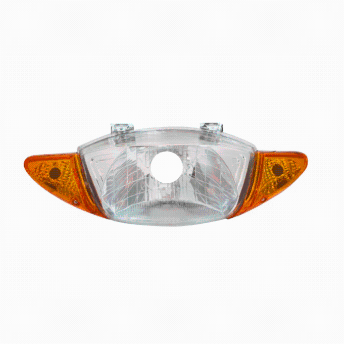 BLOCO OTICO BIZ 100 98-05 CRISTAL C/ PISCA LARANJA (SOQUETE H4)   1170