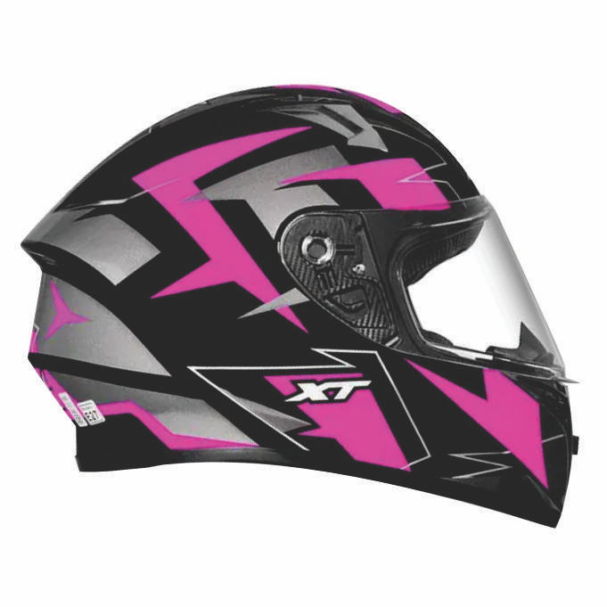 CAPACETE EBF X TROY FF 526 CRUSH TAM.56 PRETO/ROXO