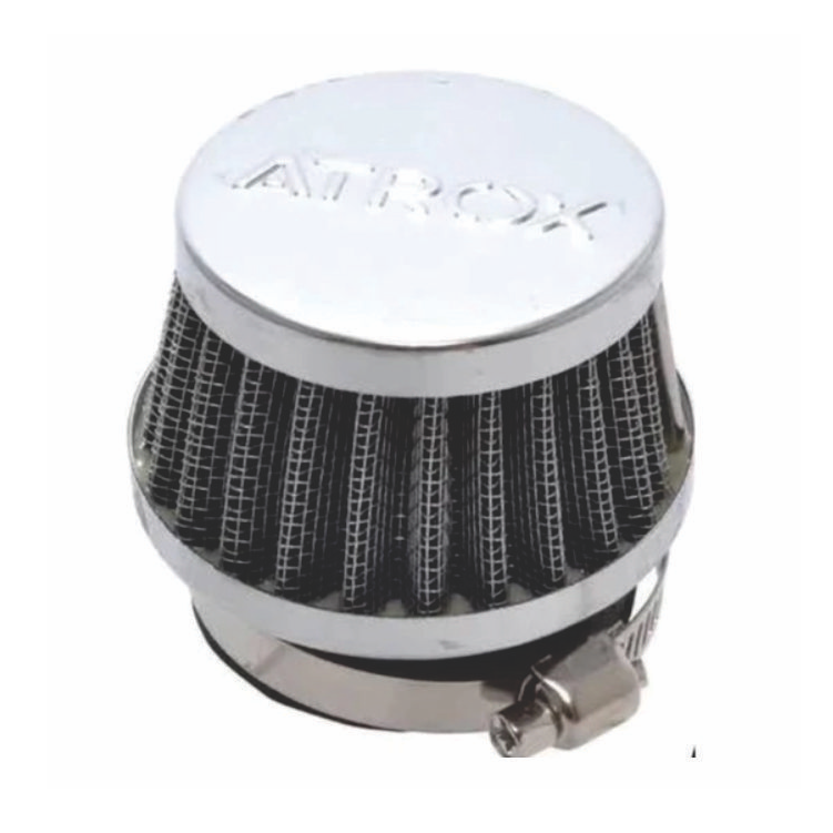 FILTRO DE AR ESPORTIVO C/ADAPTADOR DE BORRACHA TITAN 150 04-08 NAS MEDIDAS 28,0MM/35,0MM/45,0MM.