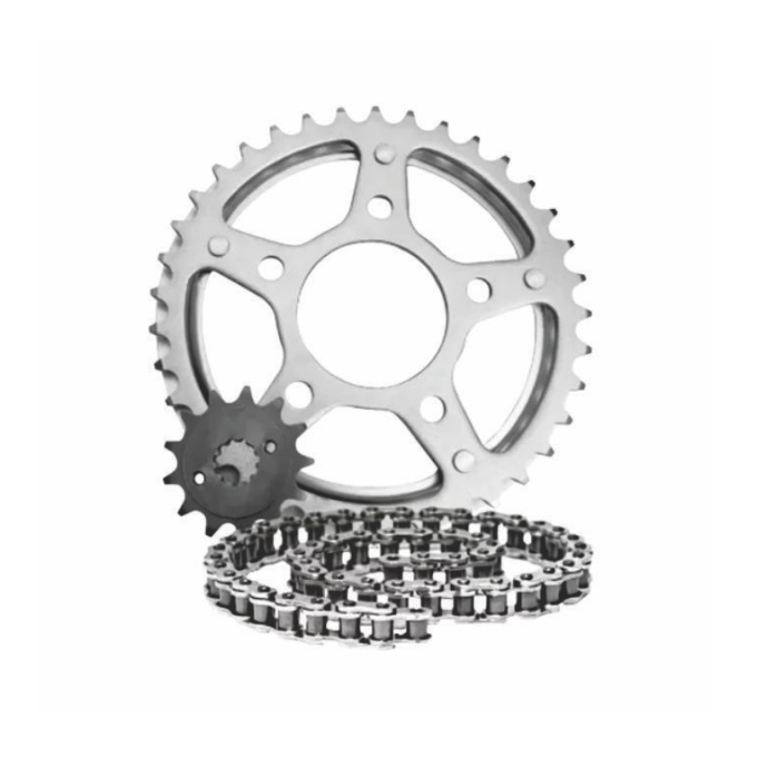KIT TRANSMISSAO YS FAZER 250 18 (46D-15D/428H-136L) DUAS ALMAS