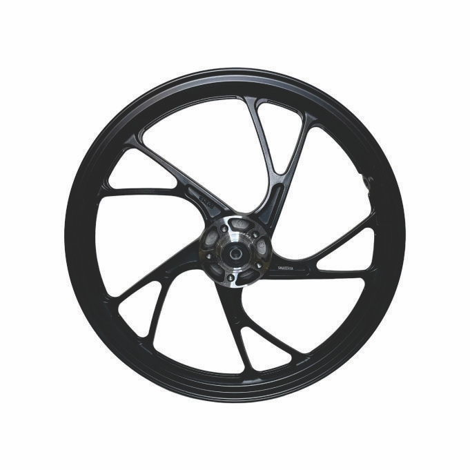RODA DE LIGA LEVE TITAN 150 14-15/TITAN 160 MOD. PE DE GALINHA (DISCO) PRETA