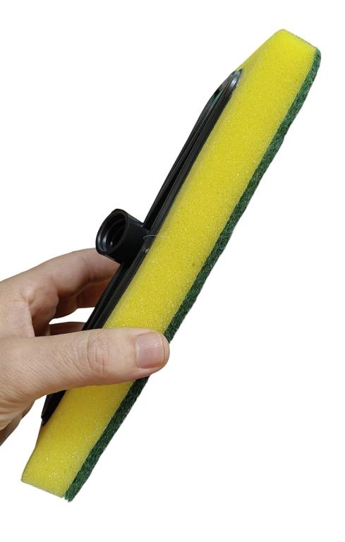 limpa azulejo espuma com fibra sem cabo