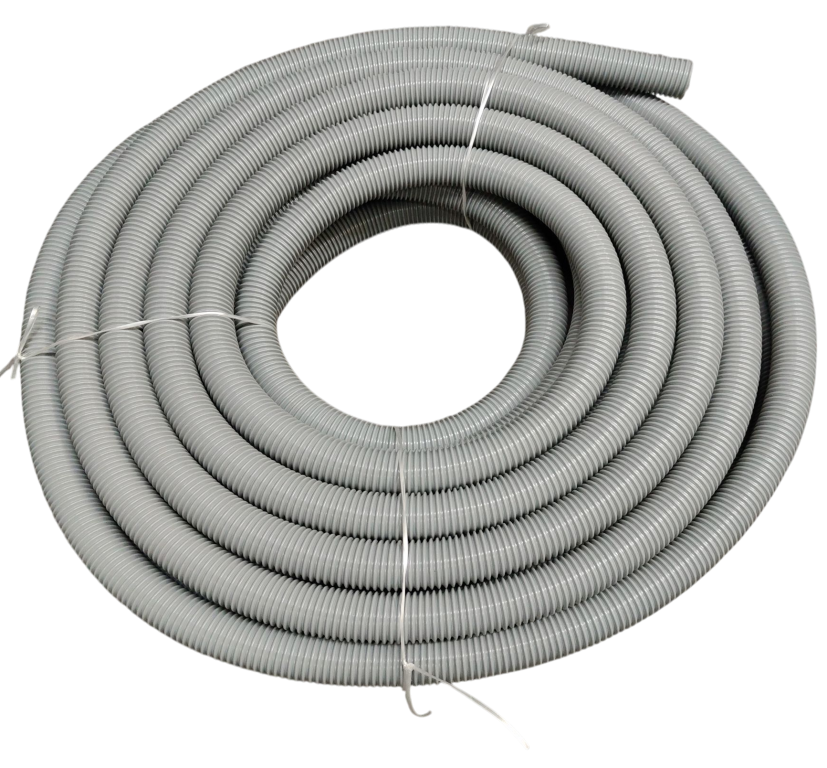 Mangueira cor Cinza 32mm (D32) em rolo 30 metros