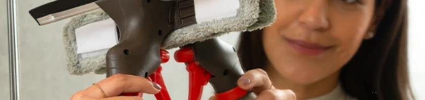 Limpa Vidros Spray 2 em 1 limpa e seca