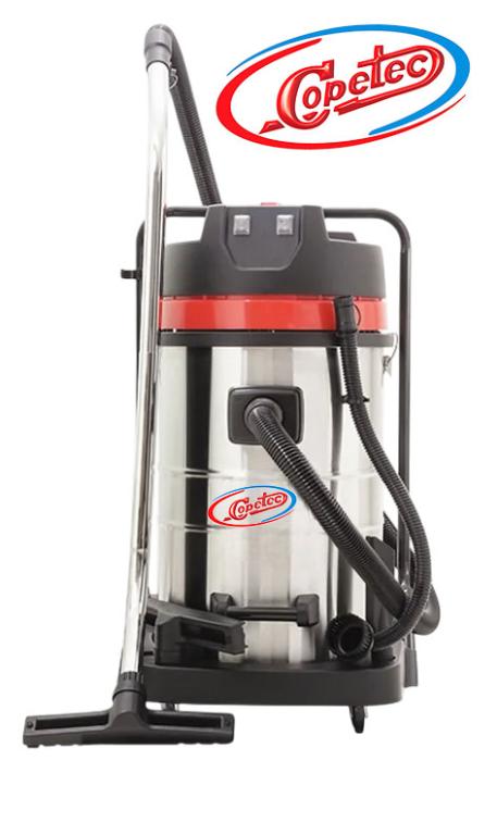 Aspirador Copetec 80 Litros reserv Inox 2 motores 2800Watts - 220>Volts