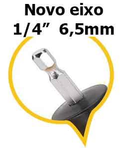 Escova rotativa uso doméstico 100mm Preta cerdas Amarelas