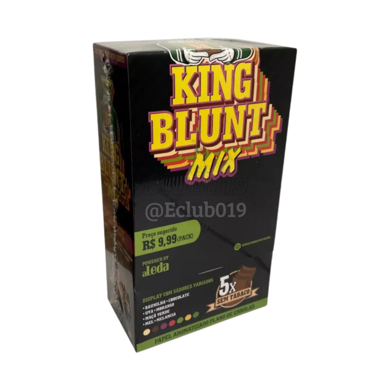 SEDA BLUNT KING MIX FOLHA AROMATIZADA 25X5