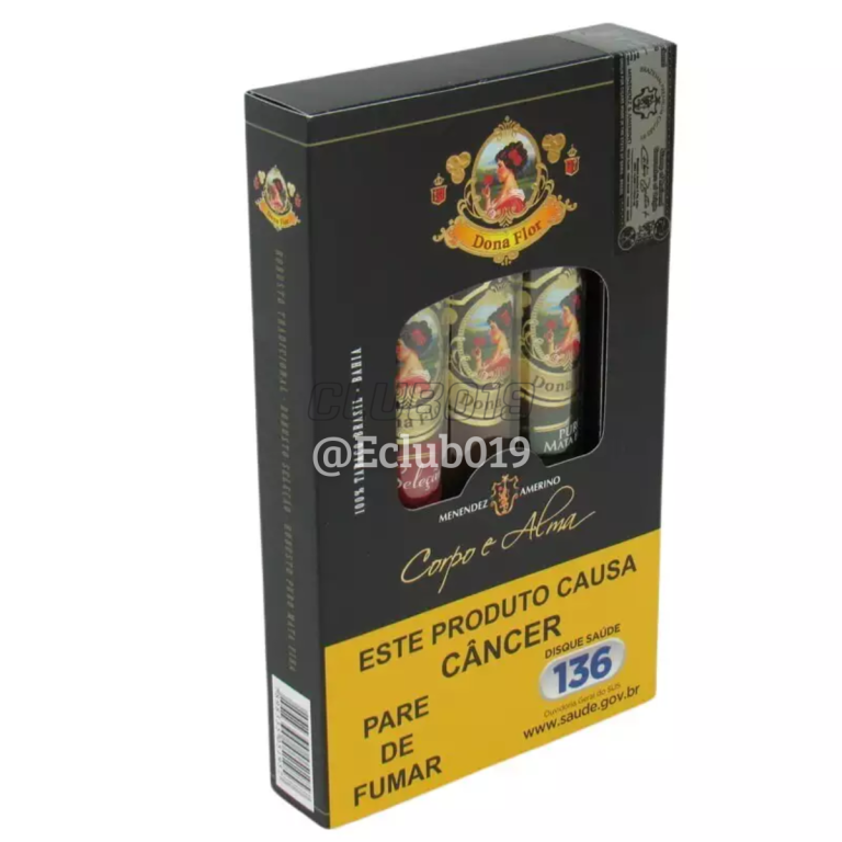 CHARUTO DONA FLOR CORPO E ALMA BRASIL PETACA C/3