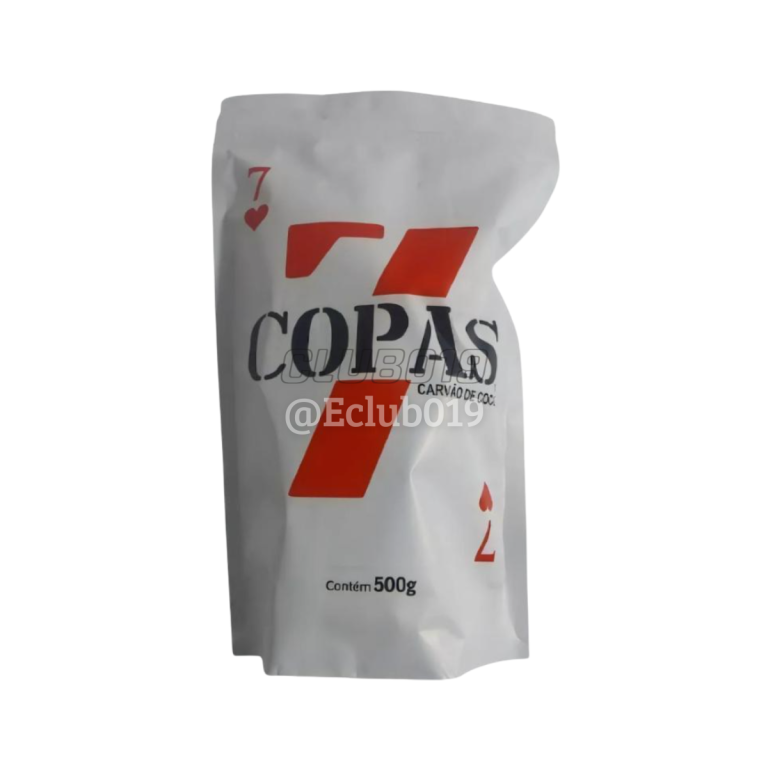 CARVÃO DE COCO 7 COPAS 500G