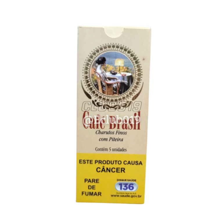 CIGARRILHA CAFE BRASIL CHOCOLATE C/PITEIRA PETACA C/5
