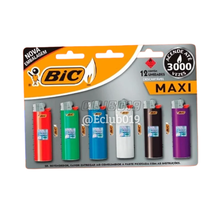 ISQUEIRO BIC MAXI CARTELA C/6