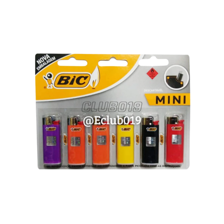 ISQUEIRO BIC MINI CARTELA C/6