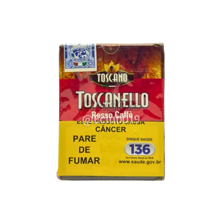 CHARUTO TOSCANO TOSCANELLO ROSSO CAFFÈ ITALIANO PETACA C/5