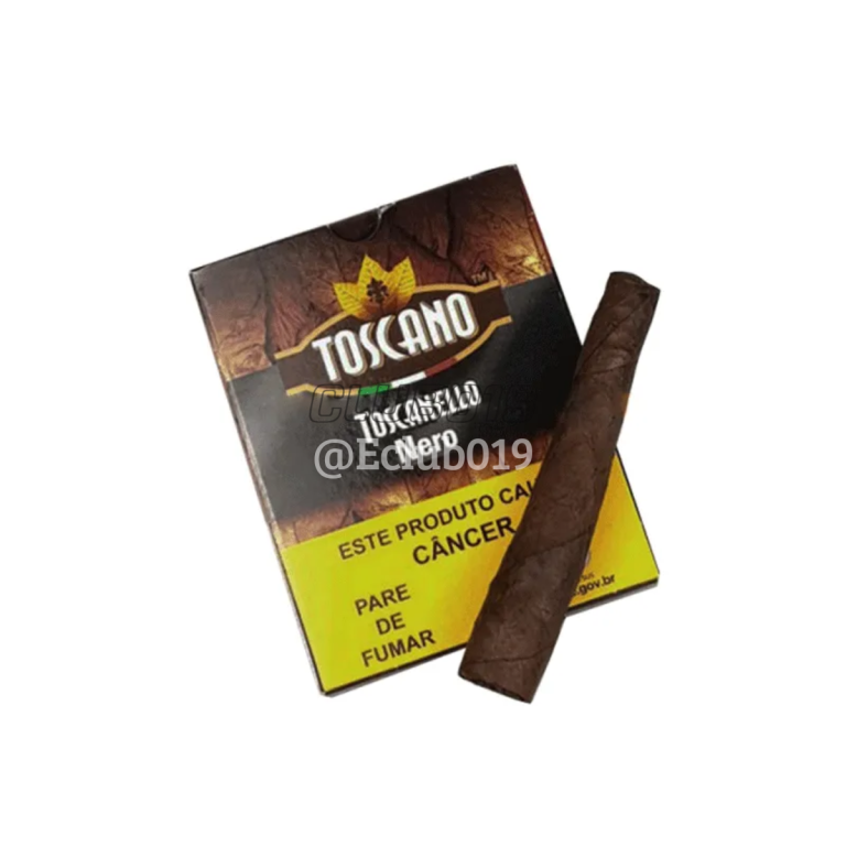 CHARUTO TOSCANO TOSCANELLO NERO CIOCCOLATO ITALIANO PETACA C/5