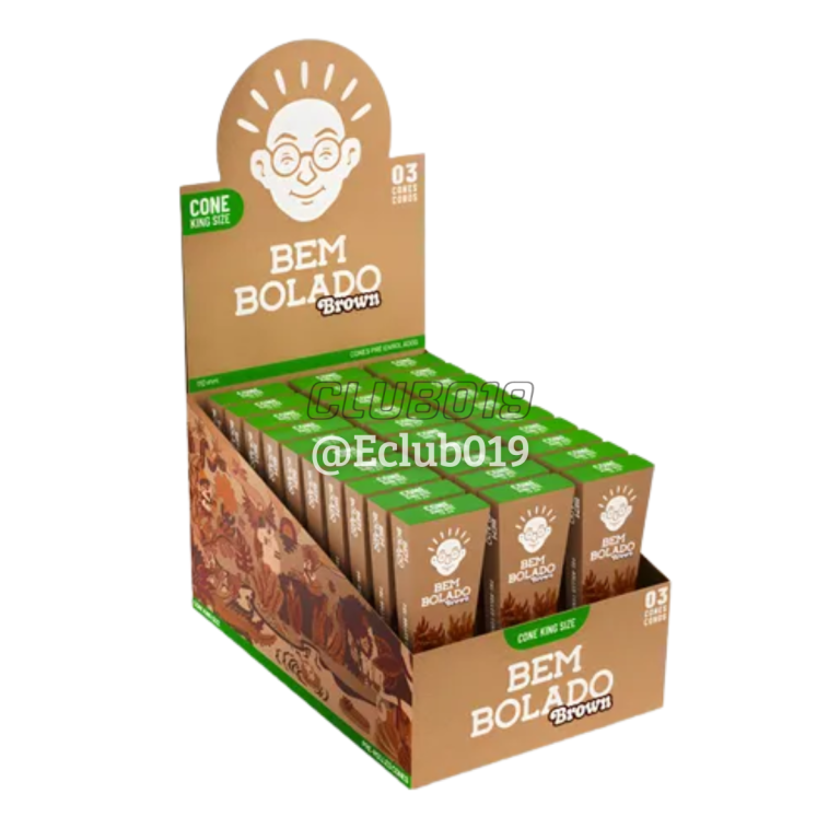 CONE BEM BOLADO BROWN KING SIZE PRE ENROLADO 30X3