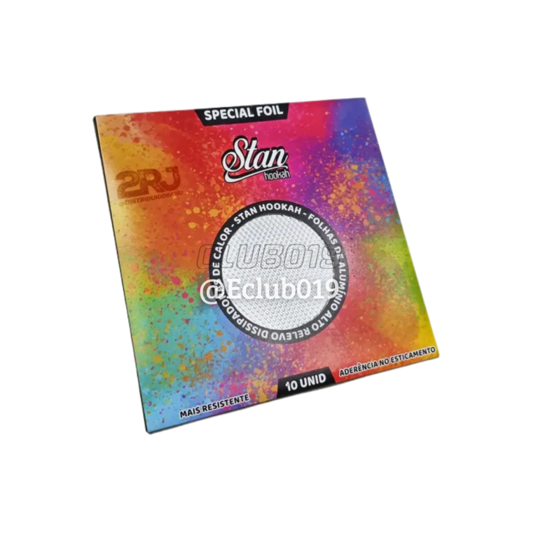 PAPEL ALUMINIO PARA NARGUILE STAN C/10 FOLHAS
