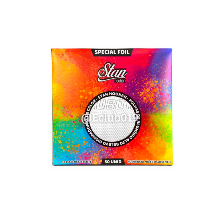 PAPEL ALUMINIO PARA NARGUILE STAN C/50 FOLHAS