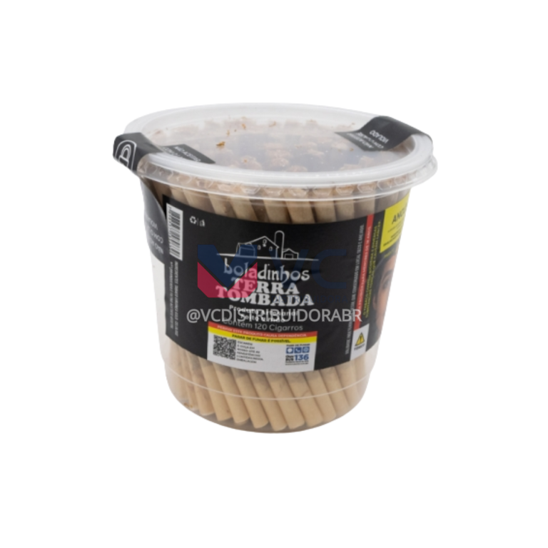 BOLADINHO TERRA TOMBADA TABACO COPO C/100