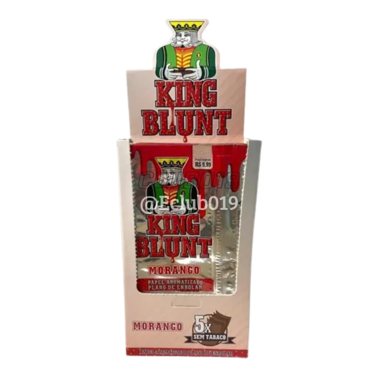 KING BLUNT MORANGO FOLHA AROMATIZADA 25X5