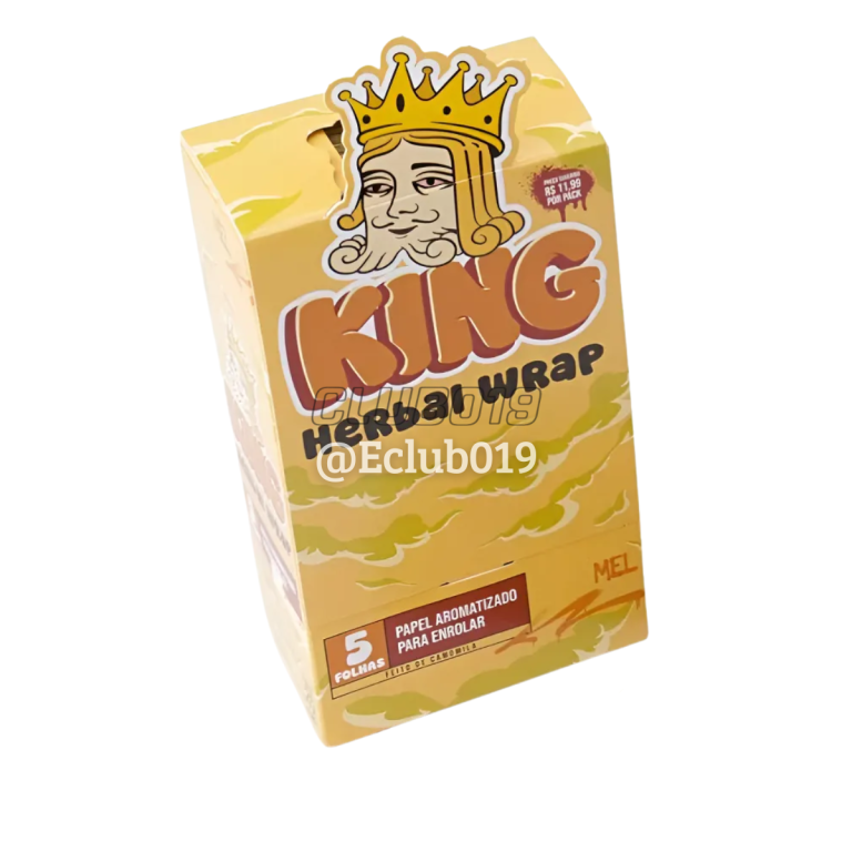 KING BLUNT HERBAL MEL FOLHA AROMATIZADA 25X5