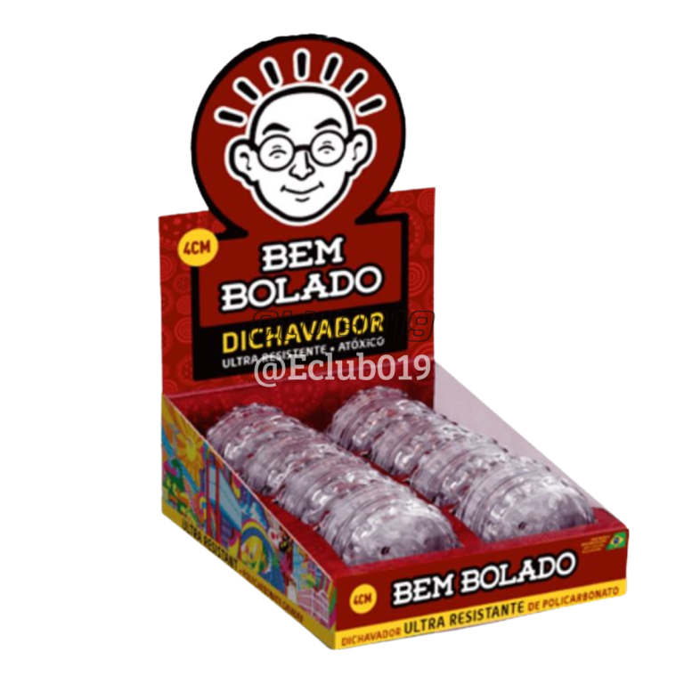 DICHAVADOR BEM BOLADO POLICARBONATO ULTRA RESISTENTE 4CM C/8