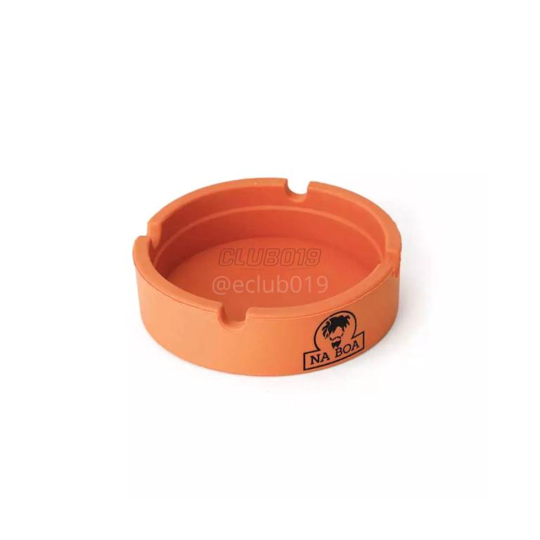 CINZEIRO NA BOA SILICONE REDONDO LARANJA
