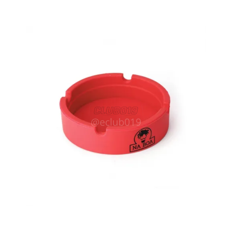 CINZEIRO NA BOA SILICONE REDONDO VERMELHO