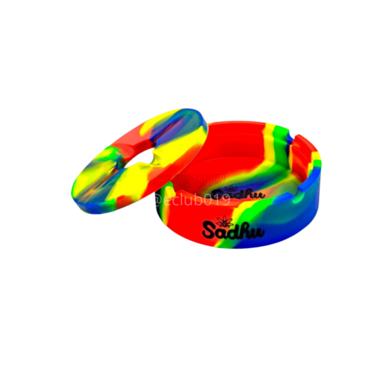 CINZEIRO SADHU SILICONE NEON P REDONDO COM TAMPA RAINBOW