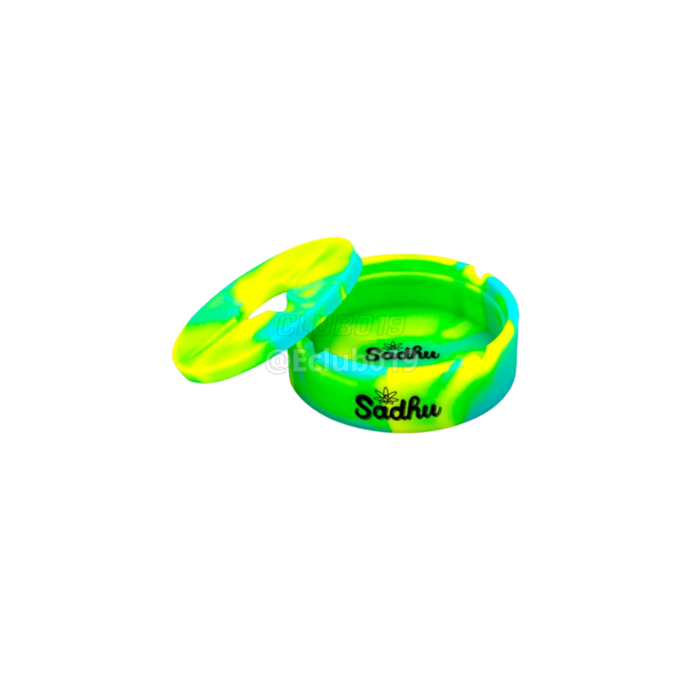 CINZEIRO SADHU SILICONE NEON G REDONDO COM TAMPA VERDE/AMARELO