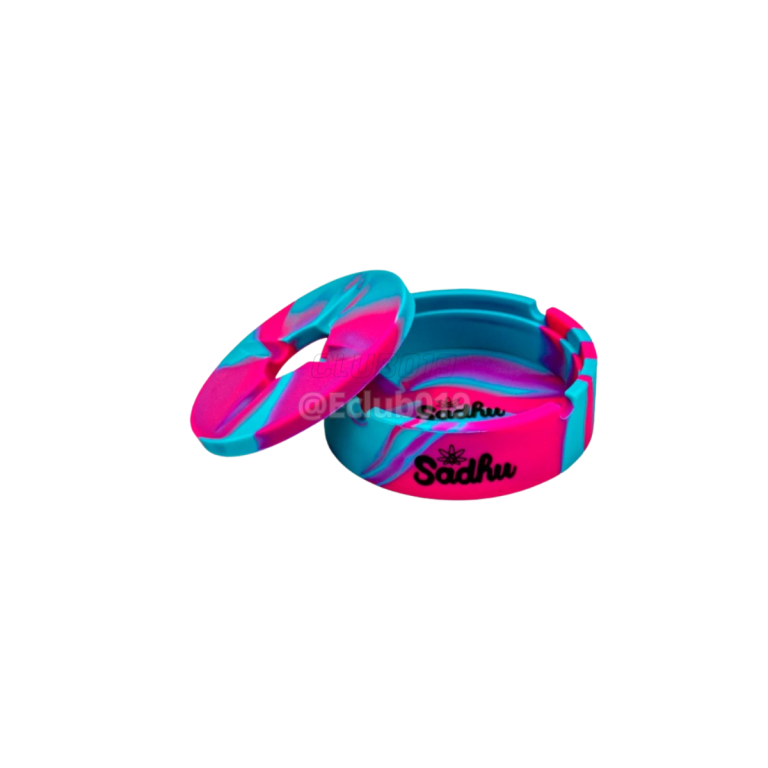 CINZEIRO SADHU SILICONE NEON G REDONDO COM TAMPA AZUL/ROSA