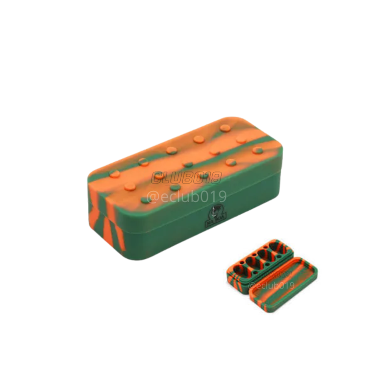 SLICK NA BOA CONTAINER RETANGULAR ESTILO BLOCO 32ML LARANJA/VERDE