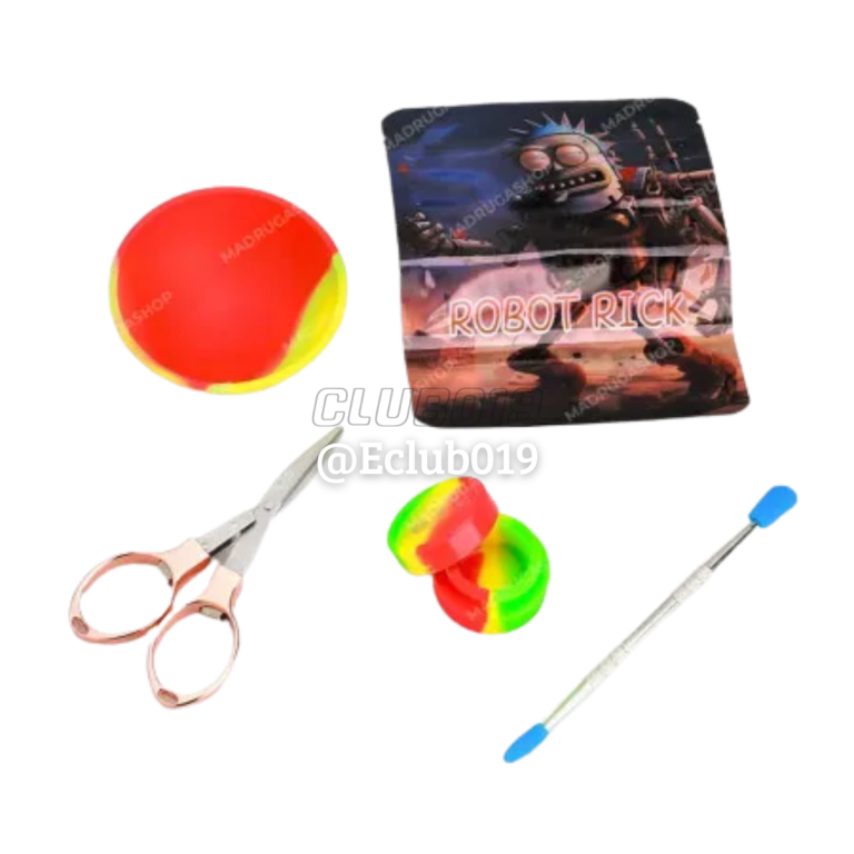 KIT DR VIBE COMPLETO TESOURA + CUIA + SLICK + ESPATULA + ZIP LOCK