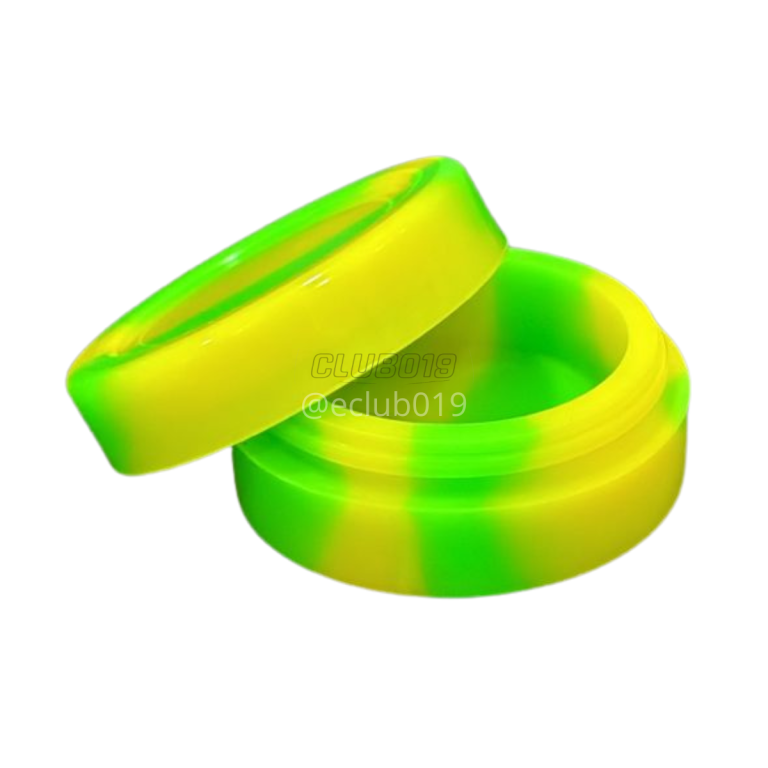 SLICK SILICONE REDONDO MEDIO 10ML VERDE/AMARELO