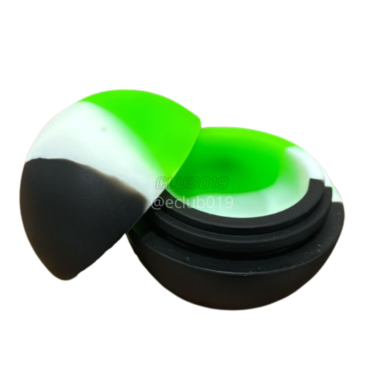 SLICK SILICONE BOLA PEQUENO 6ML PRETO/BRANCO/VERDE
