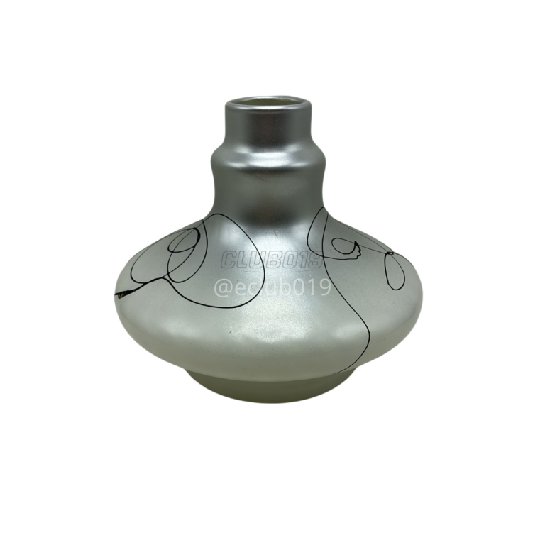 VASO PEQUENO BRANCO COM LISTRA PRETA