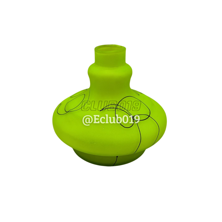 VASO PEQUENO VERDE NEON COM LISTRA PRETA