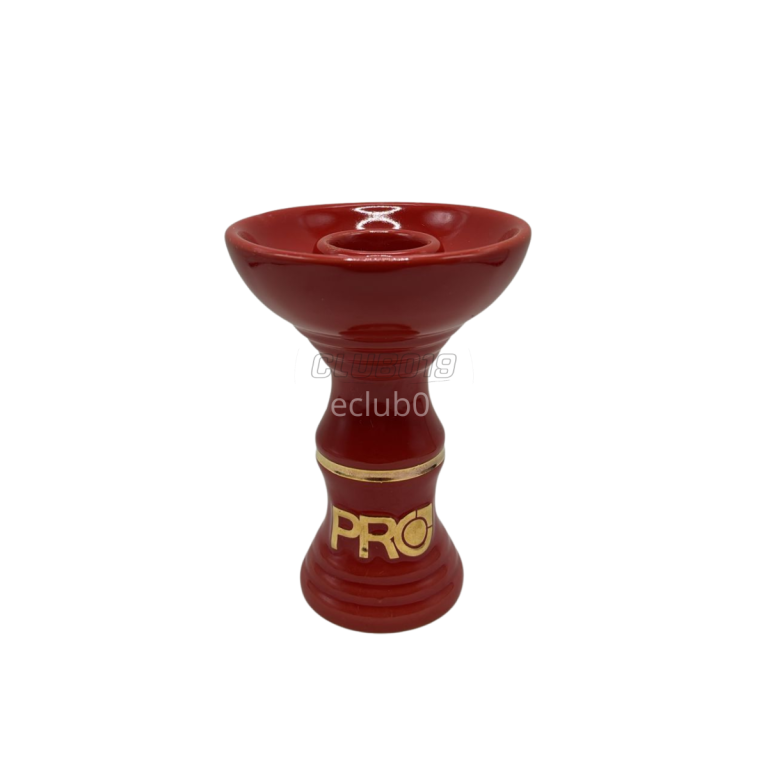 ROSH PRO HOOKAH VERMELHO COM LISTRA DOURADA
