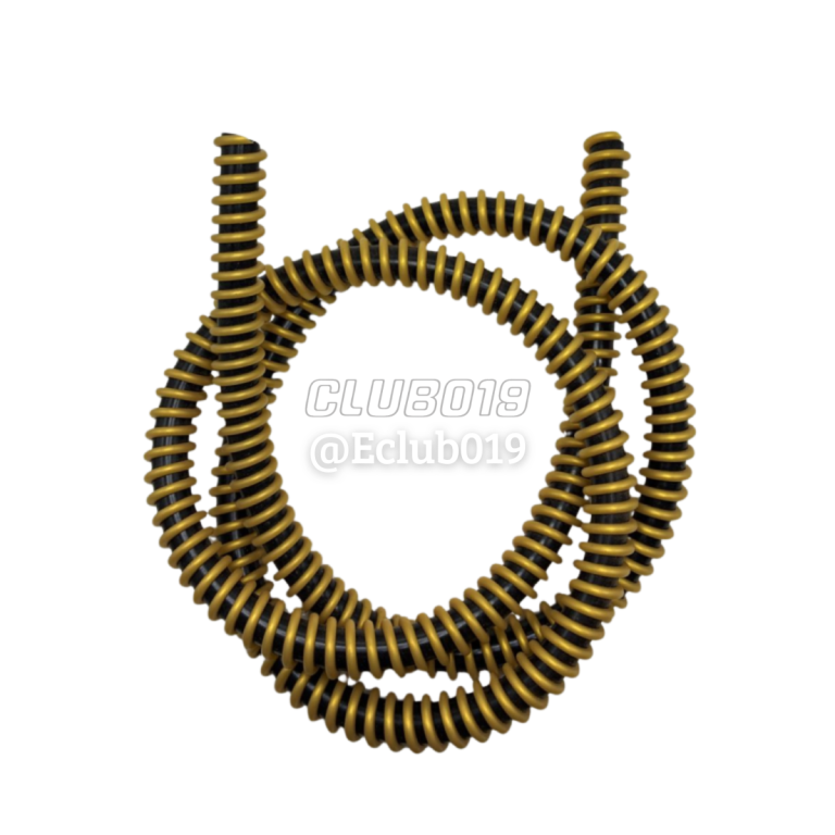MANGUEIRA HELIX SILICONE PRETA/DOURADA
