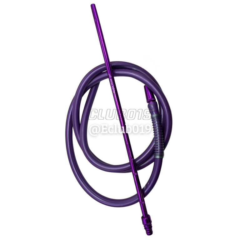 MANGUEIRA MALIK HOSE SILICONE ROXA ANTI CHAMA COM PITEIRA ALUMINIO ROXA
