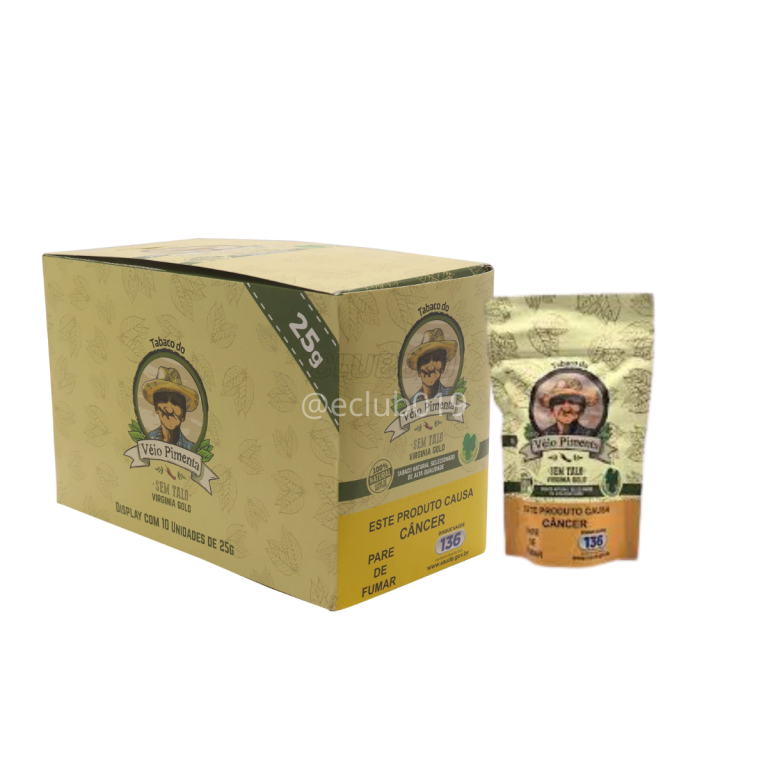TABACO VEIO PIMENTA ROSIN PCT/10 X25G