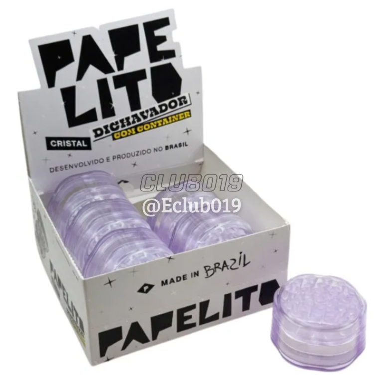 DICHAVADOR PAPELITO POLICARBONATO CRISTAL C/CONTAINER ULTRA RESISTENTE 5CM C/6