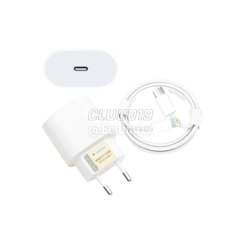 CARREGADOR COMPATIVEL IPHONE 20W FONTE + CABO USB-C