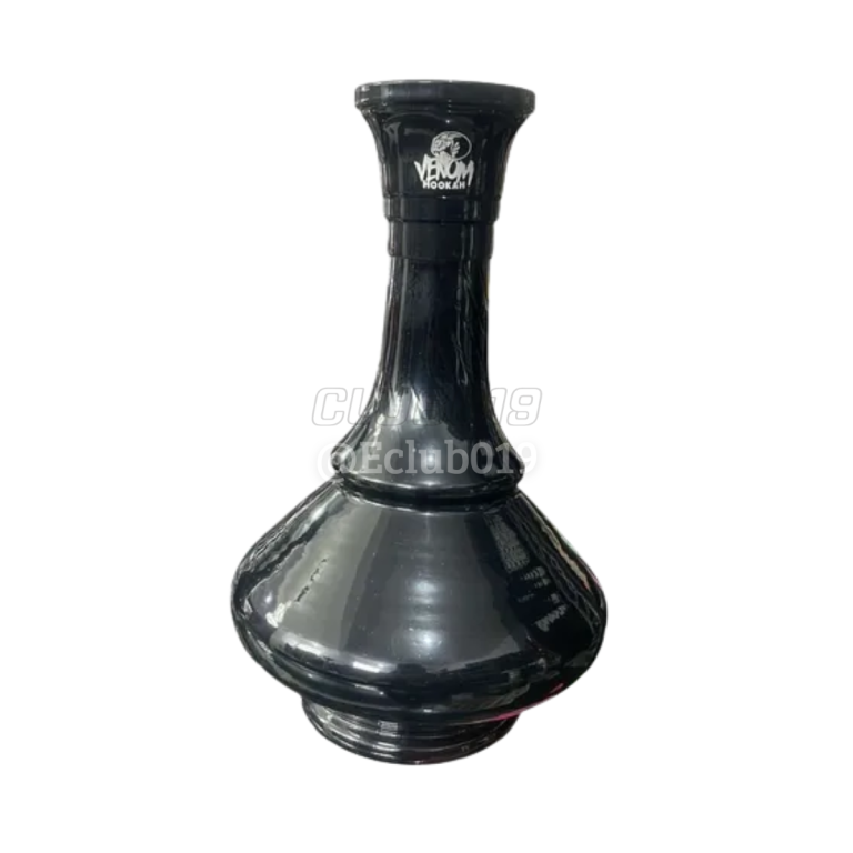 VASO GRANDE VENOM HOOKAH PRETO