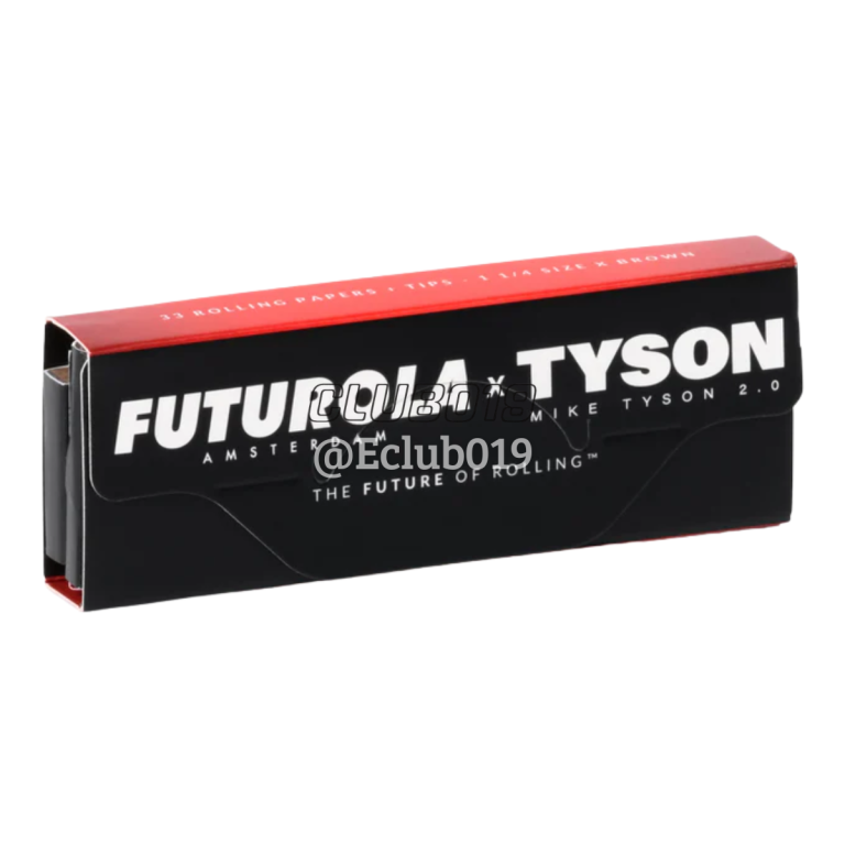 SEDA FUTUROLA BROWN 1 1/4 MIKE TYSON COM PITEIRA 1X33 FOLHAS C/33 PITEIRAS
