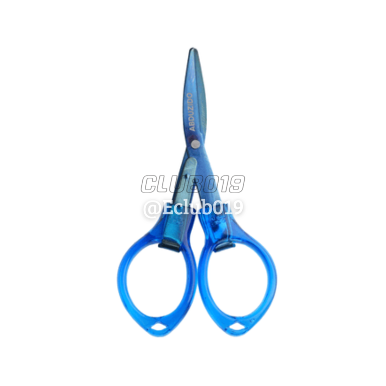 TESOURA ABDUZIDO PLASTICO CABO DOBRAVEL AZUL COM PONTA