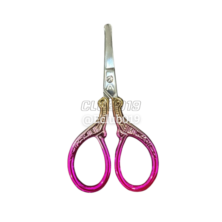 TESOURA METAL ABDUZIDO GRADIENT ROSA/DOURADO SEM PONTA