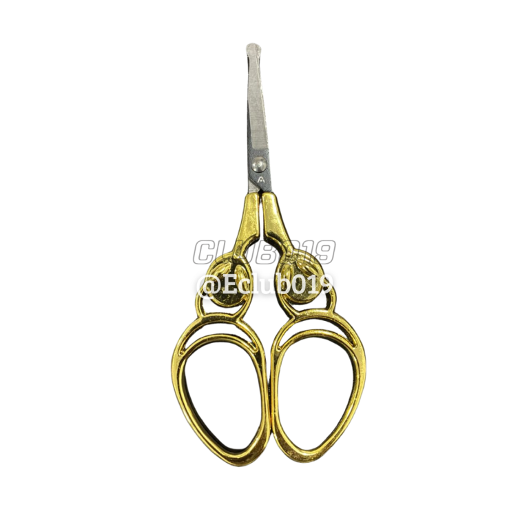 TESOURA METAL ABDUZIDO ALIEN DOURADO SEM PONTA