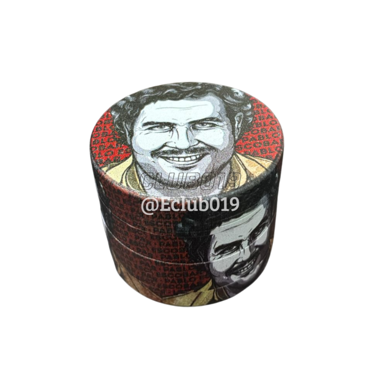 DICHAVADOR METAL HERB GRINDERS ESTAMPA URBANA BRANCO/VERMELHO