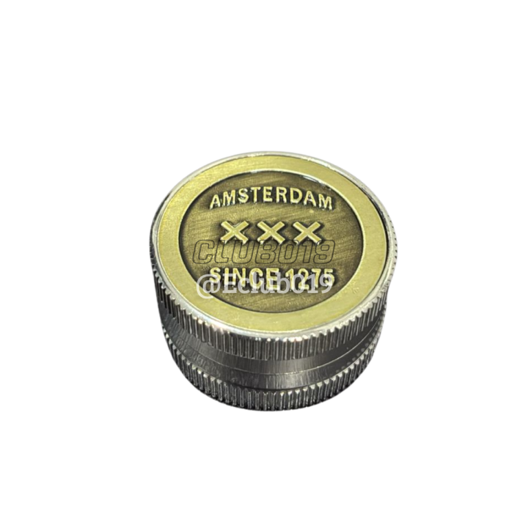 DICHAVADOR METAL HERB GRINDERS AMSTERDAM DOURADO PEQUENO