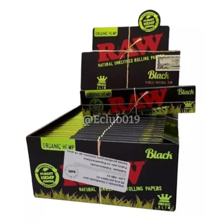 SEDA RAW BLACK ORGANIC HEMP ORIGINAL 50X32
